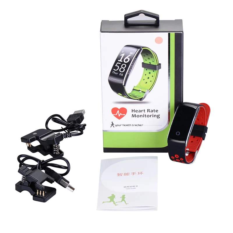 
Q8 Waterproof Smart Band Watch Fitness Tracker Heart Rate Blood Pressure Pedometer 