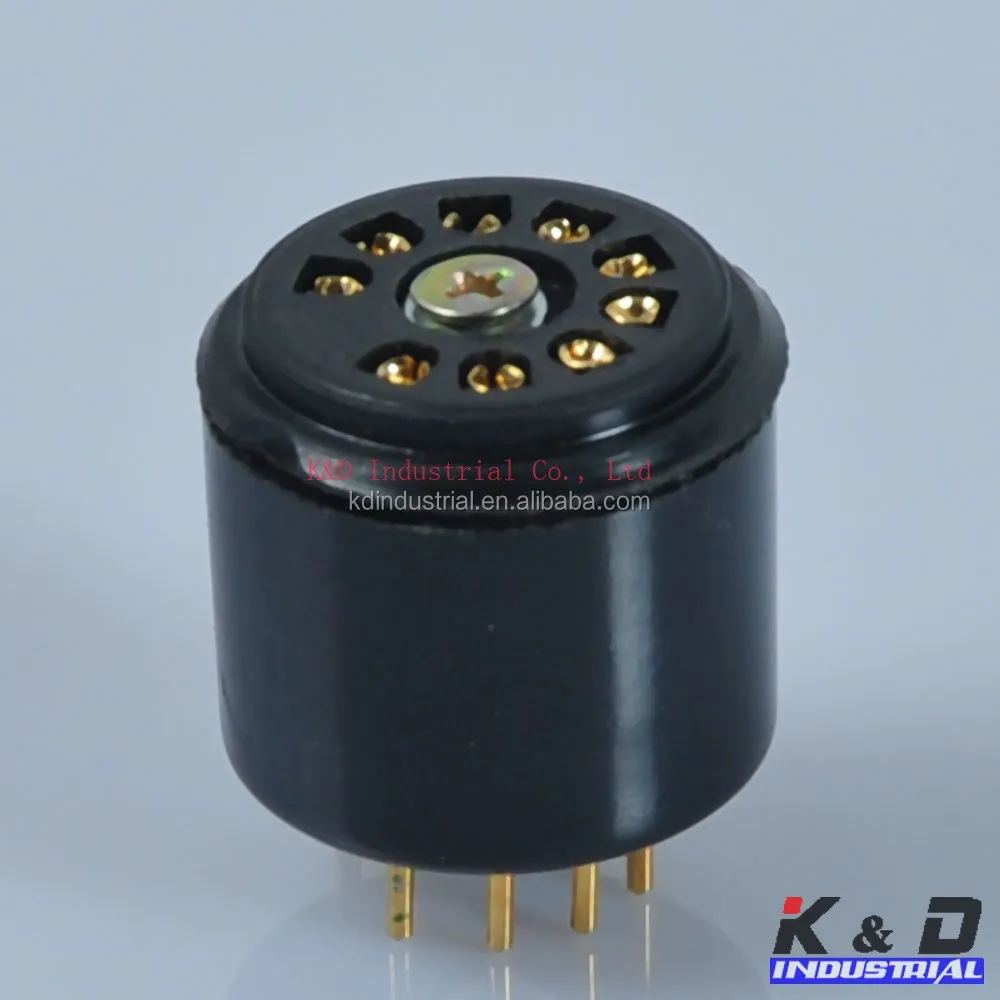 Amplifier Gold Vintage Tube Base For 9Pin Tube 12AX7 12AU7 6922 6DJ8 ECC82 ECC8