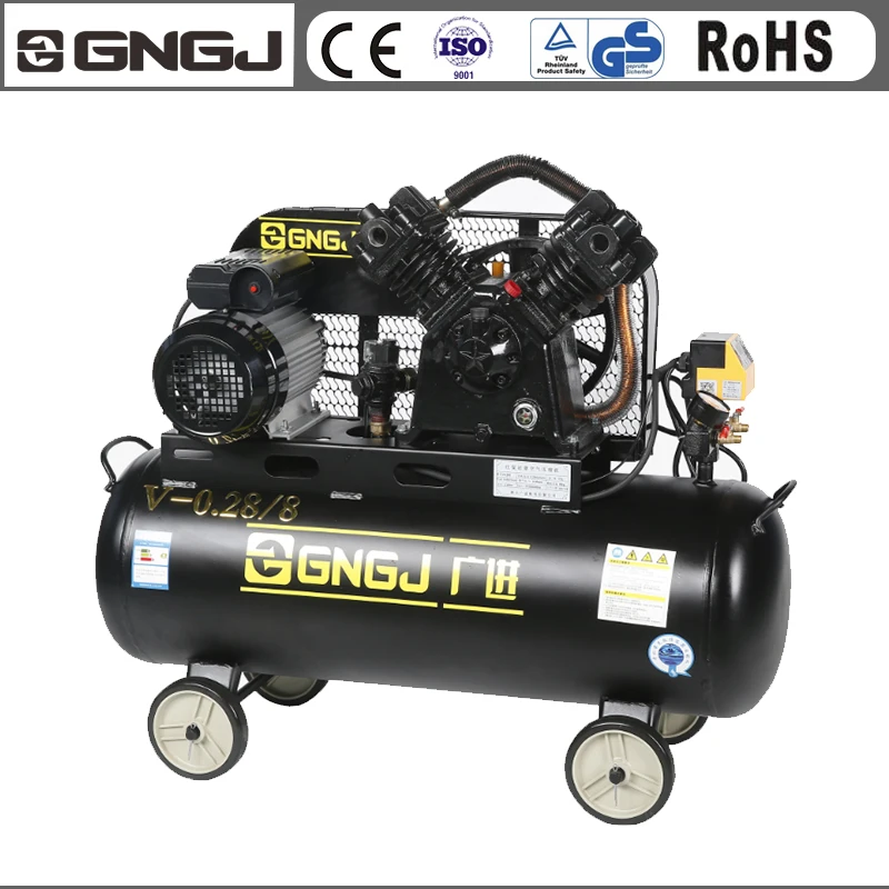 Мобильный ручной двойной ремень привода поршневых воздушных компрессоры для продажи