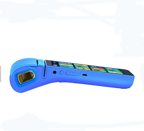 
android fingerprint module EMV card reader payment device touch screen handheld portable mobile POS terminal printer 