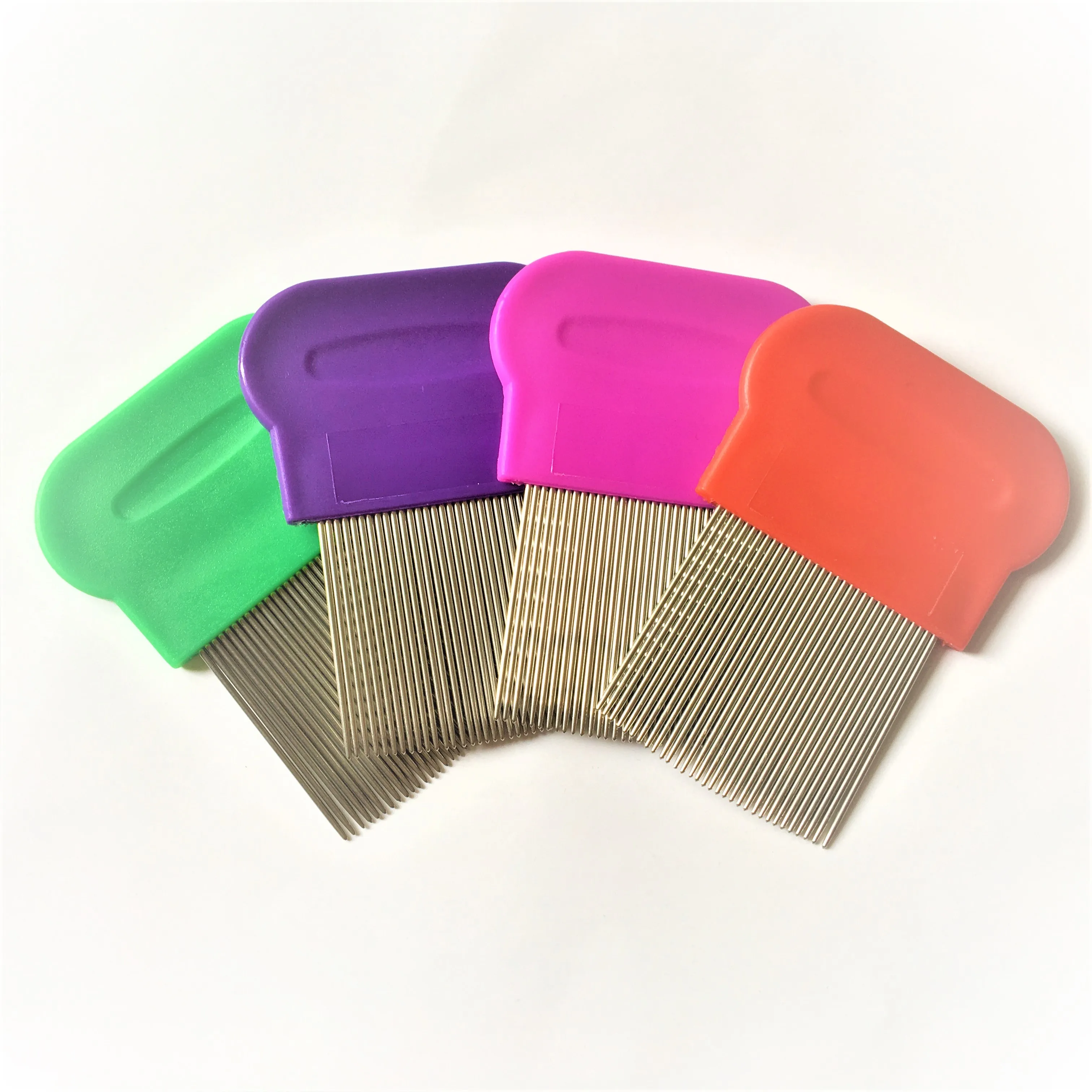 Grooved Pins Nit Free Terminator Lice Comb Professional Stainless Steel Louse and Nit Comb for Head Lice Treatment