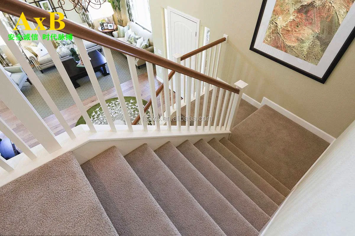 Anti-slip Floral Pattern Polyester Home Staircase Carpet Rug