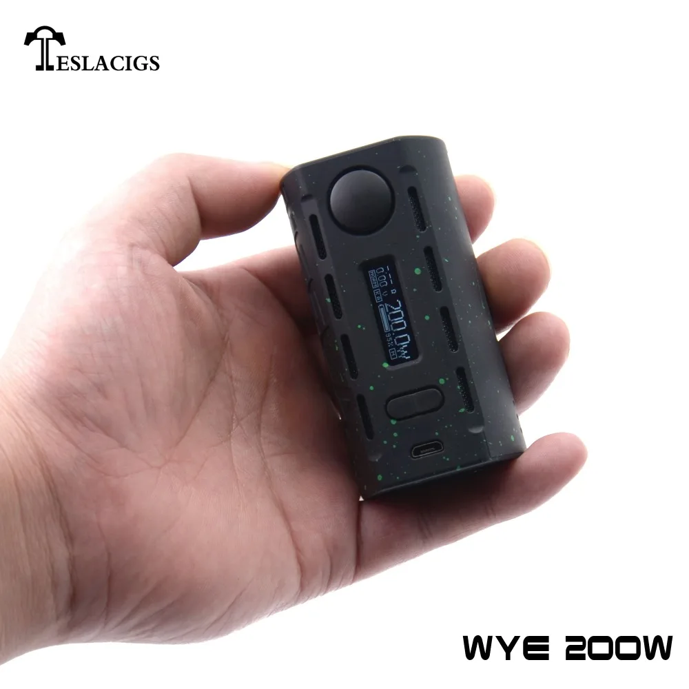 2017 новейшая электронная сигарета Wye 200 Вт, мощная Паровая коробка на ваттах + легкий вес + 6 модных цветов