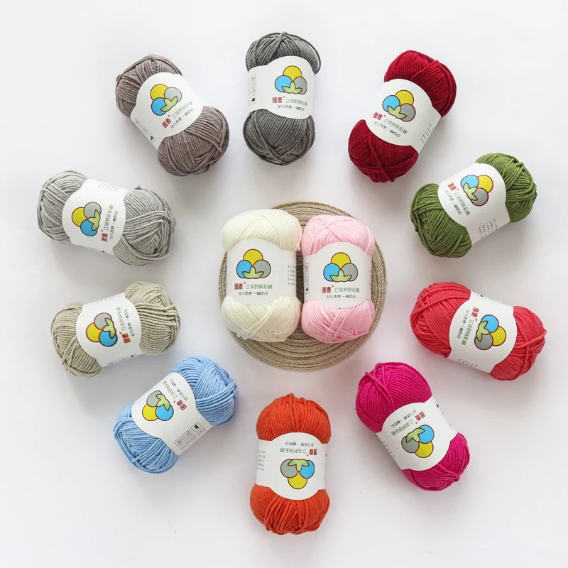 Factory price high quality soft colorful cotton yarn for knitting
