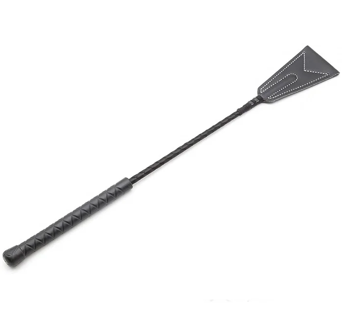 BDSM Bondage Riding Crop, Flogger With PU Leather Slapper Jump Bat, Horse Whip with Spanking Paddle for Adult Sex Game Play