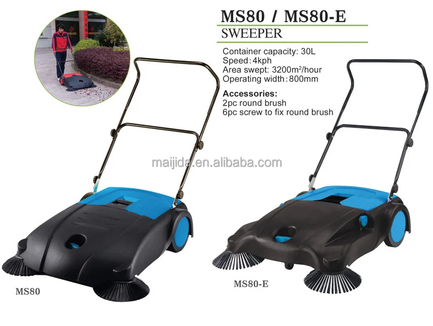 
30L road sweeper hand held manual sweeper cleaning paper grass road sweeper machine 