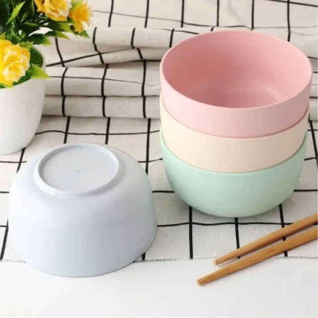 Eco-Friendly Bamboo Fiber Melamine Plastic Snack Pasta Salad Bowl Bohemian/Boho Cartoon Stocked Tableware Restaurants Weddings