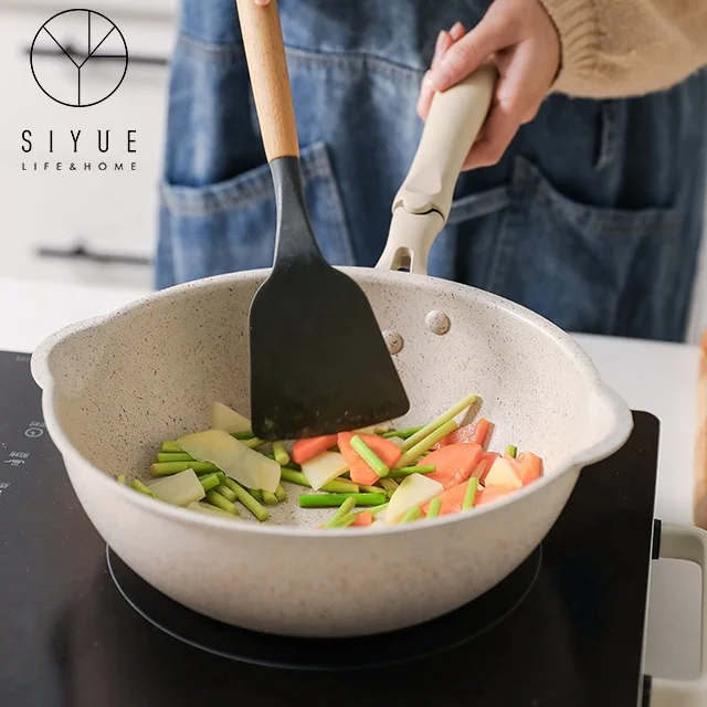 Aluminum Alloy  No-Stick Pan  Fryer Pan  Easy Wash Home Fryer Pan Cookware Sets 2018