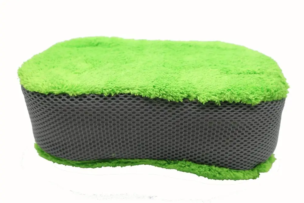 bamboo Coral Fleece Car Wash Sponges Bug Sponge for Car Washing Car Sponges for Washing Scratch Free