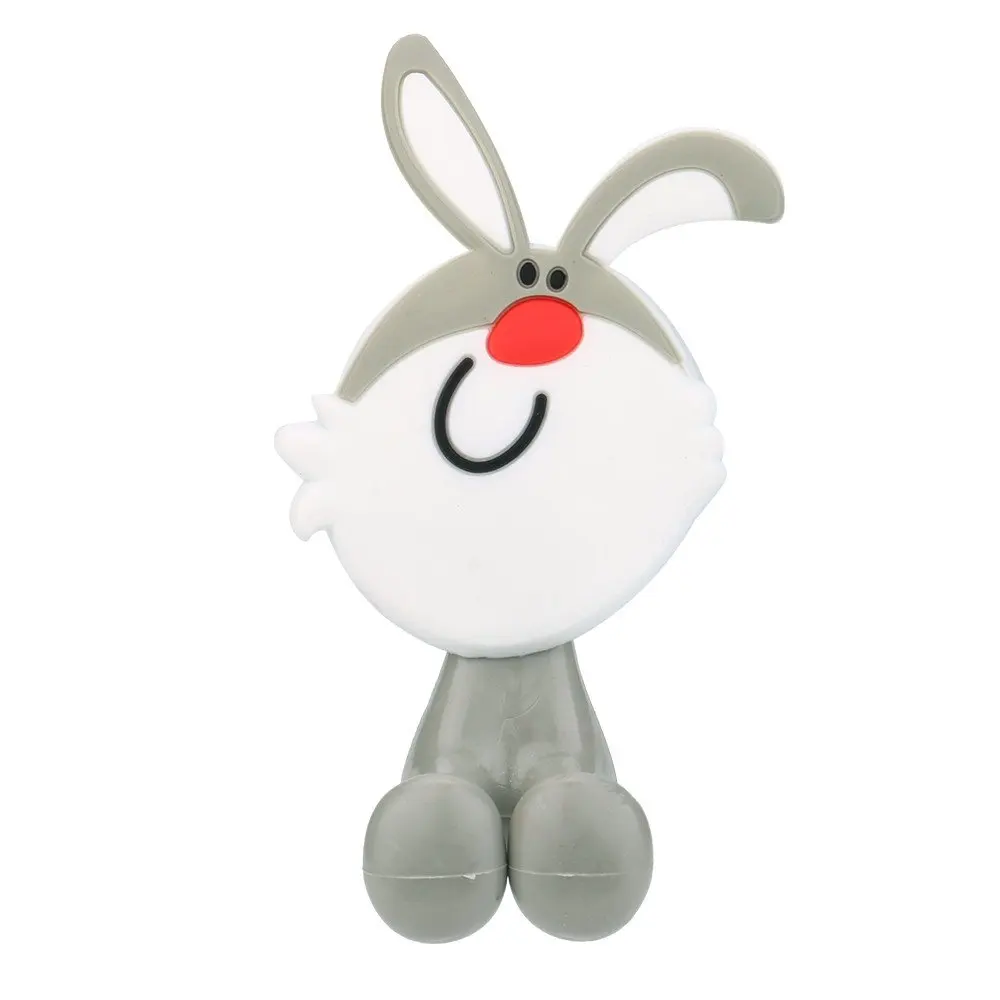 Cartoon design silicone toothbrush holder with sucker for bathroom decoration