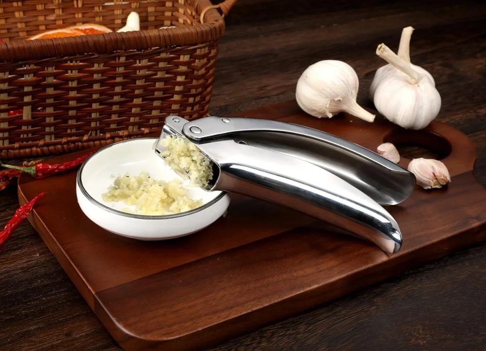 First class kitchen gadget manual stainless steel garlic press