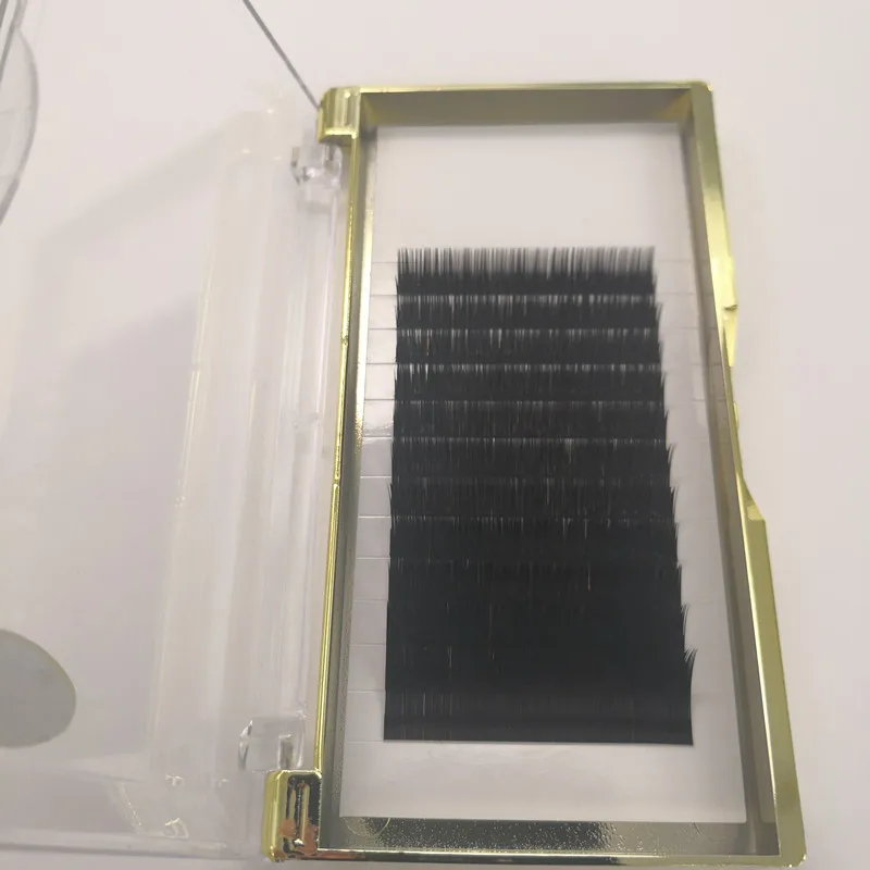 
RTS China factory private label classic 0.20mm mixed length C D J curl silk lash extension for Professional Salon Use 