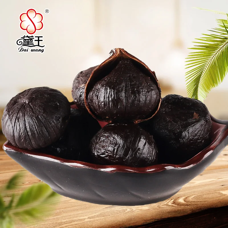 Fermented Single Solo Peeled  Black Garlic of China Professional Export manufacturer for free sample OEM