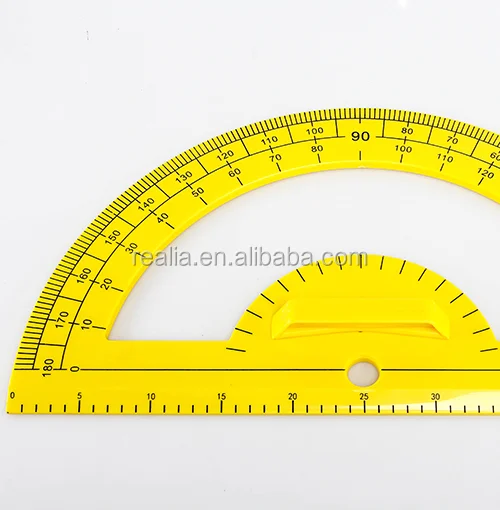 Преподавательный пластиковый транспортир