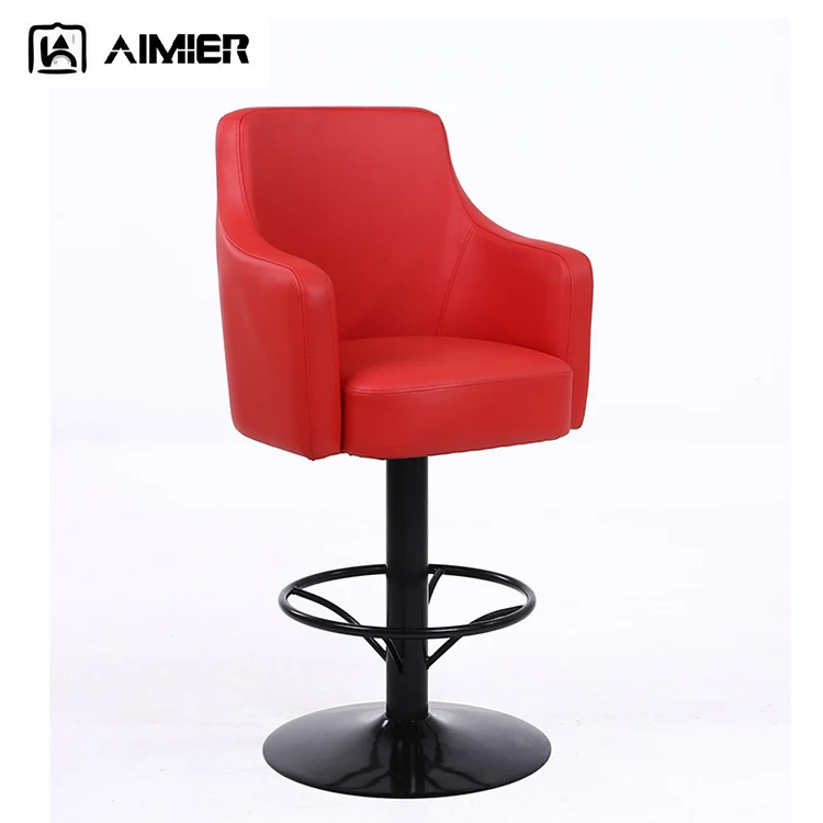 Fashion Seat Casino Chairs Height Adjustable Slot Chairs Textured Leather Poker Table Red Chairs