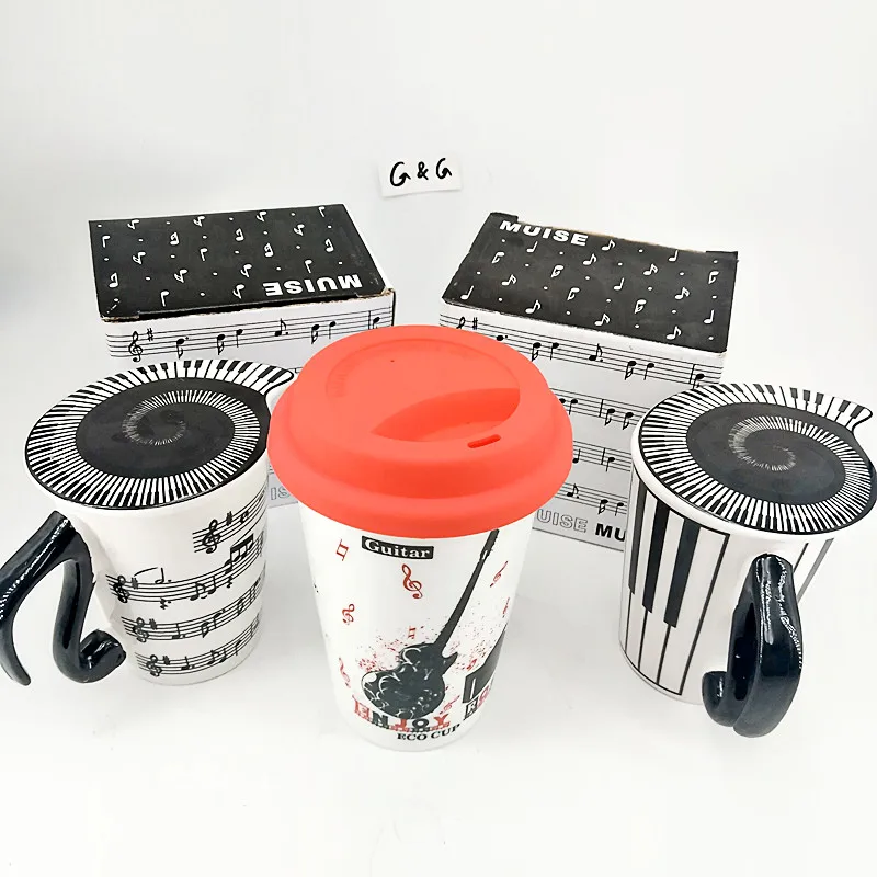Инновационная керамическая кофейная кружка, музыкальная чайная чашка на заказ