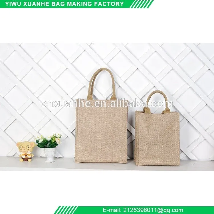 Factory direct sale best price of kitchen OEM factory wholesale jute cosmetic bag burlap