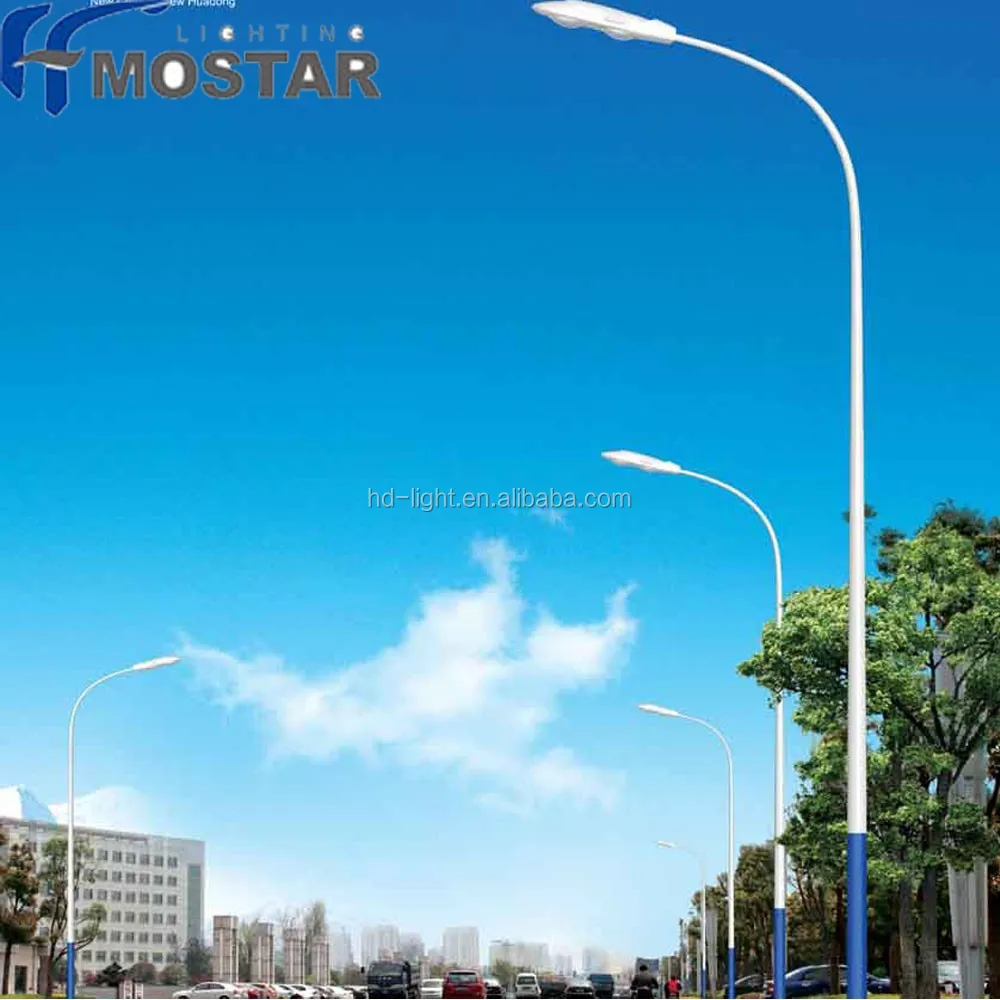 
Galvanized Round Type 9M Outdoor Light Poles Manufacturer 