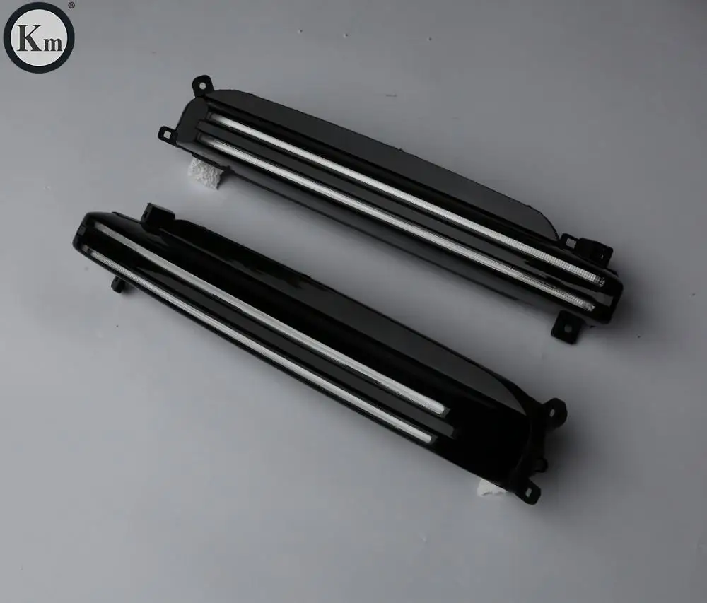 Км для 2018-up лет Cayenne-Turbo 9Y0 OEM стиль светодиодные огни DRL Светодиодный дневной ходовой огонь 9Y0953049 / 9Y0953050