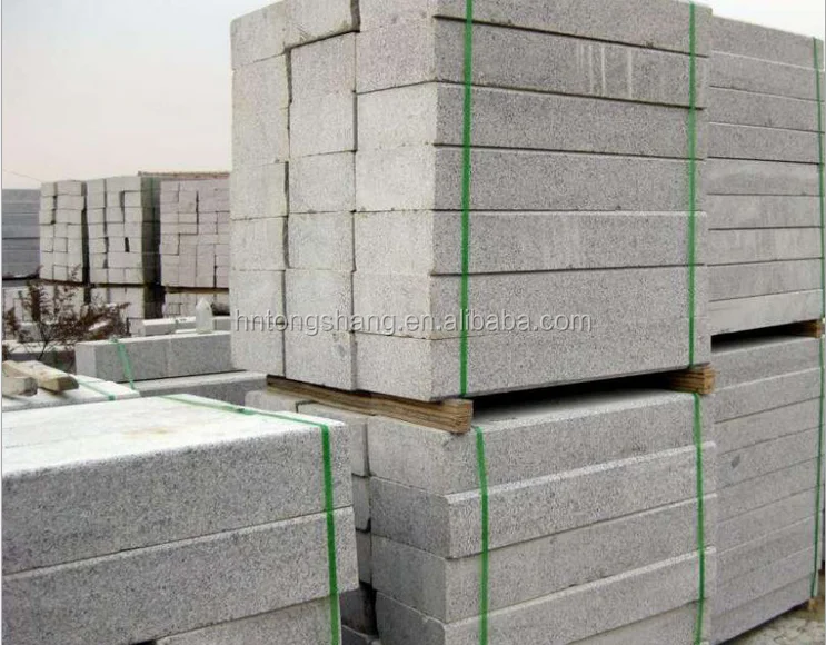 Природный шаньдун гранит бордюрного камня, wulian серый бордюрного камня