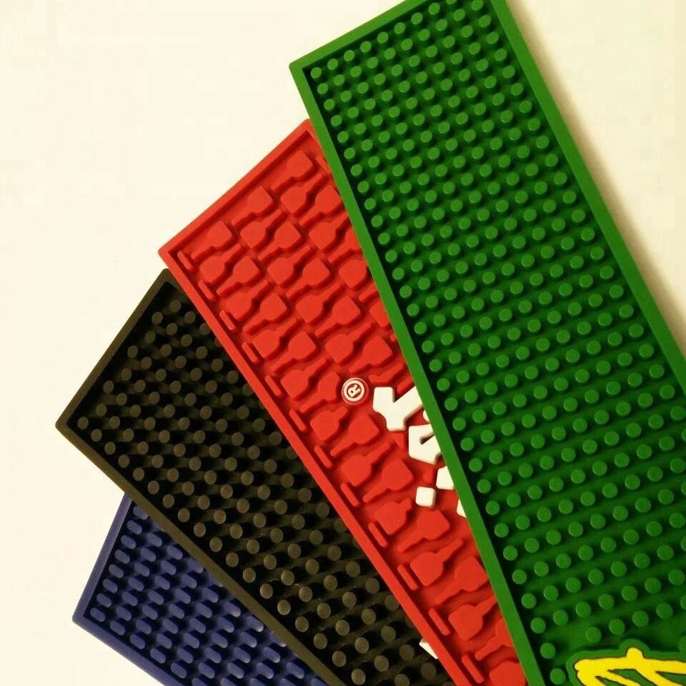 custom personalized rubber bar spill mat