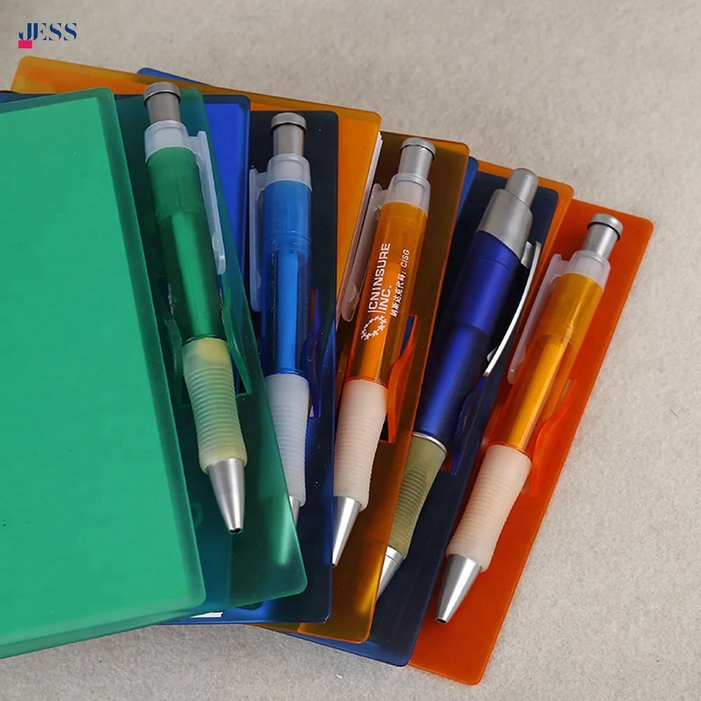 Promotional Custom Spiral PP Cover Mini Notebook with Pen