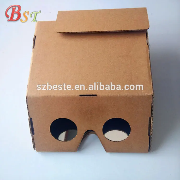 
2018 ar cardboard virtual reality video google 3d glasses fit for Android and ios systems 