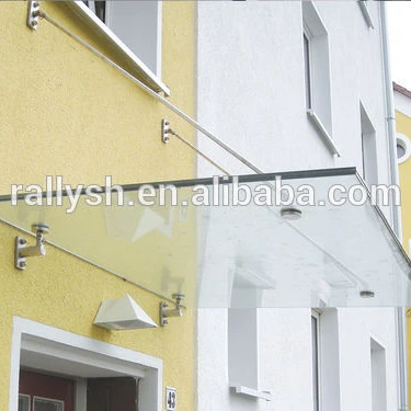 Glass Door Canopy Awning with Stainless Steel Bracket