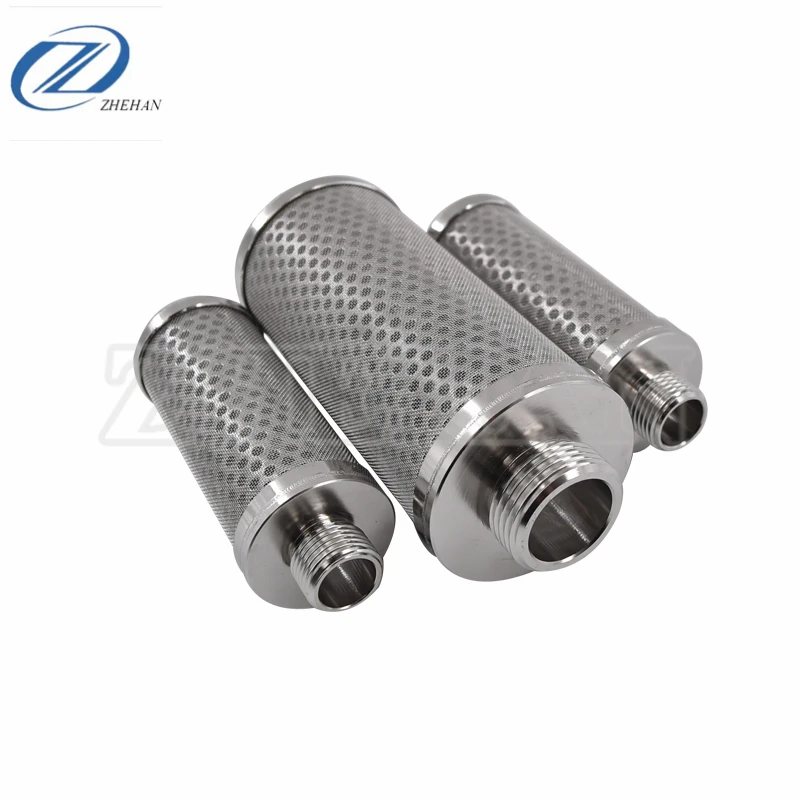 80 mesh Stainless steel perforated cartridge filter for diesel, paint filtration/ punching mesh tube