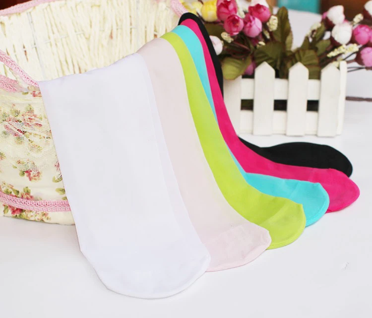 Cute Girls Colorful Decorative Dancing Footed Tights Kids Ballet Dance Tube Pantyhose Tights 15D