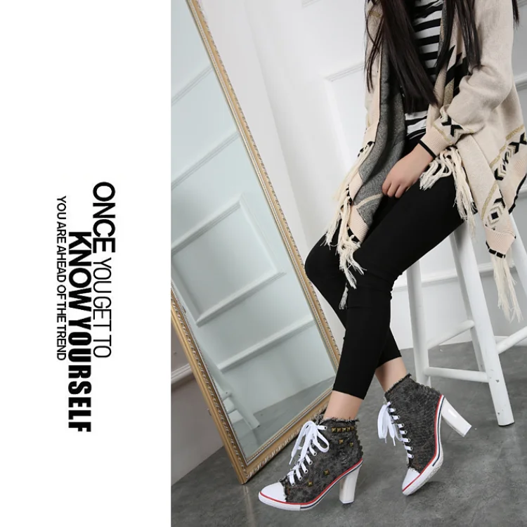 Wholesale Price New Fashion High Heel Sexy Sports Dance Sneaker Shoes