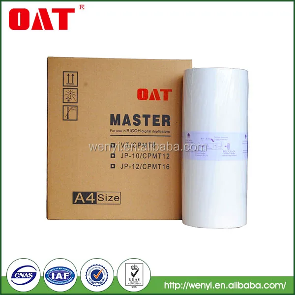 Master paper roll copier machine master digital master for ricoh