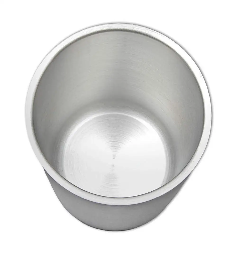 Матовое матовое серебристое ведро для льда с двойными стенками металлический охладитель винных бутылок из нержавеющей стали