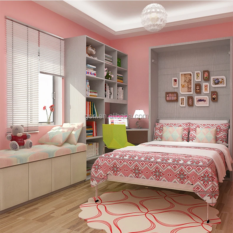 Gorl warm home furniture space saving folding wall bed,modern murphy bed QF094-QF124-QF154