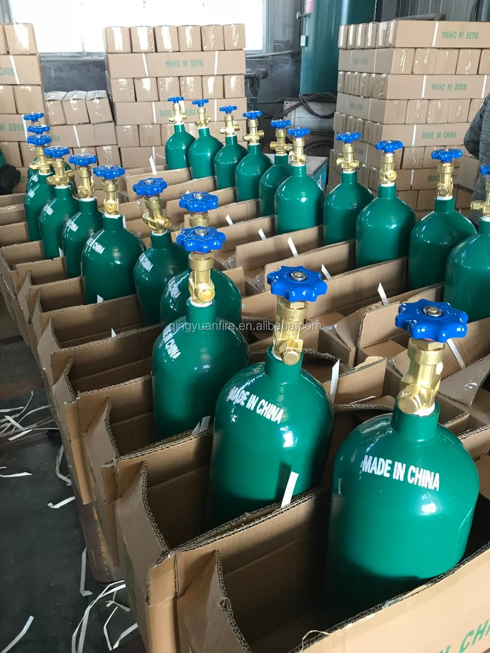 
4L-10L green good manufacturer Industrial used portable fire extinguisher empty gas cylinder 