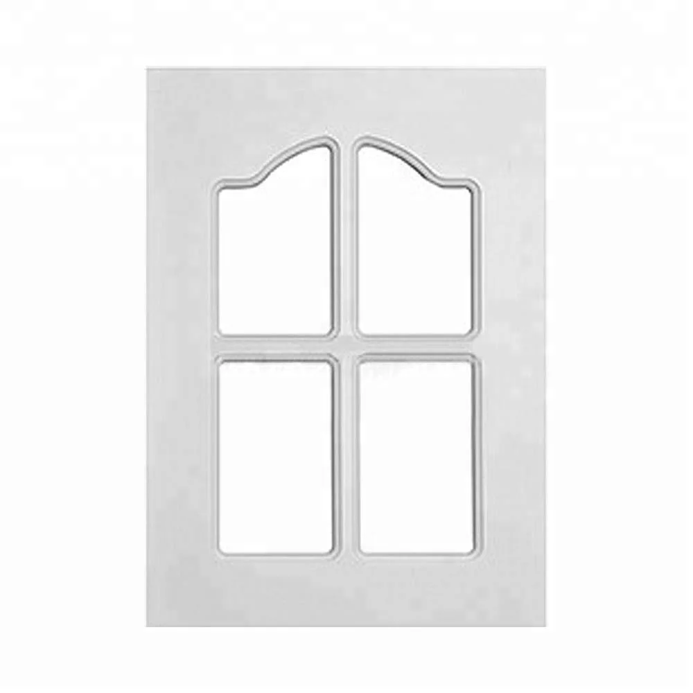 
custom design MDF frame glass kitchen cabinet doors price 