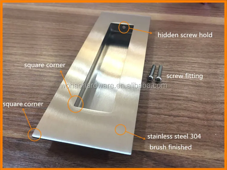 
Factory direct price stainless steel 304 hidden door handles for furniture cabinet 