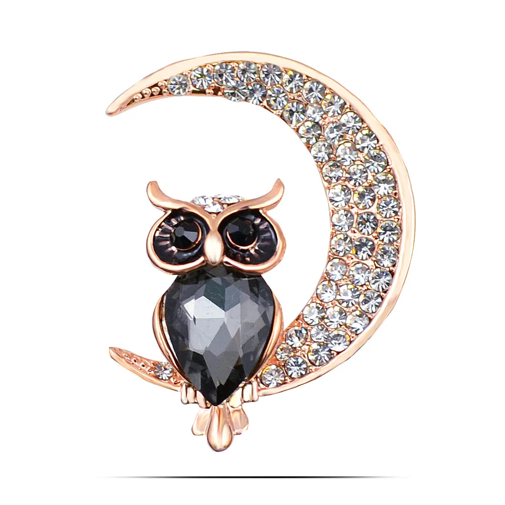 Owls Vintage Brooches Antiques Bouquet Owl Hijab Pin Up Designer Wedded Broach Scarf Clips Jewelry