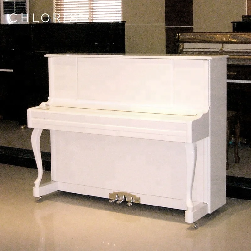Chloris  Klavier White Upright Wooden Piano for kids 123 music keyboard instrument