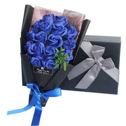 Подарок на день матери, День Святого Валентина, креативный подарок, букет из 18 мыльных роз, Подарочная коробка, букет из мыла, оптовая продажа