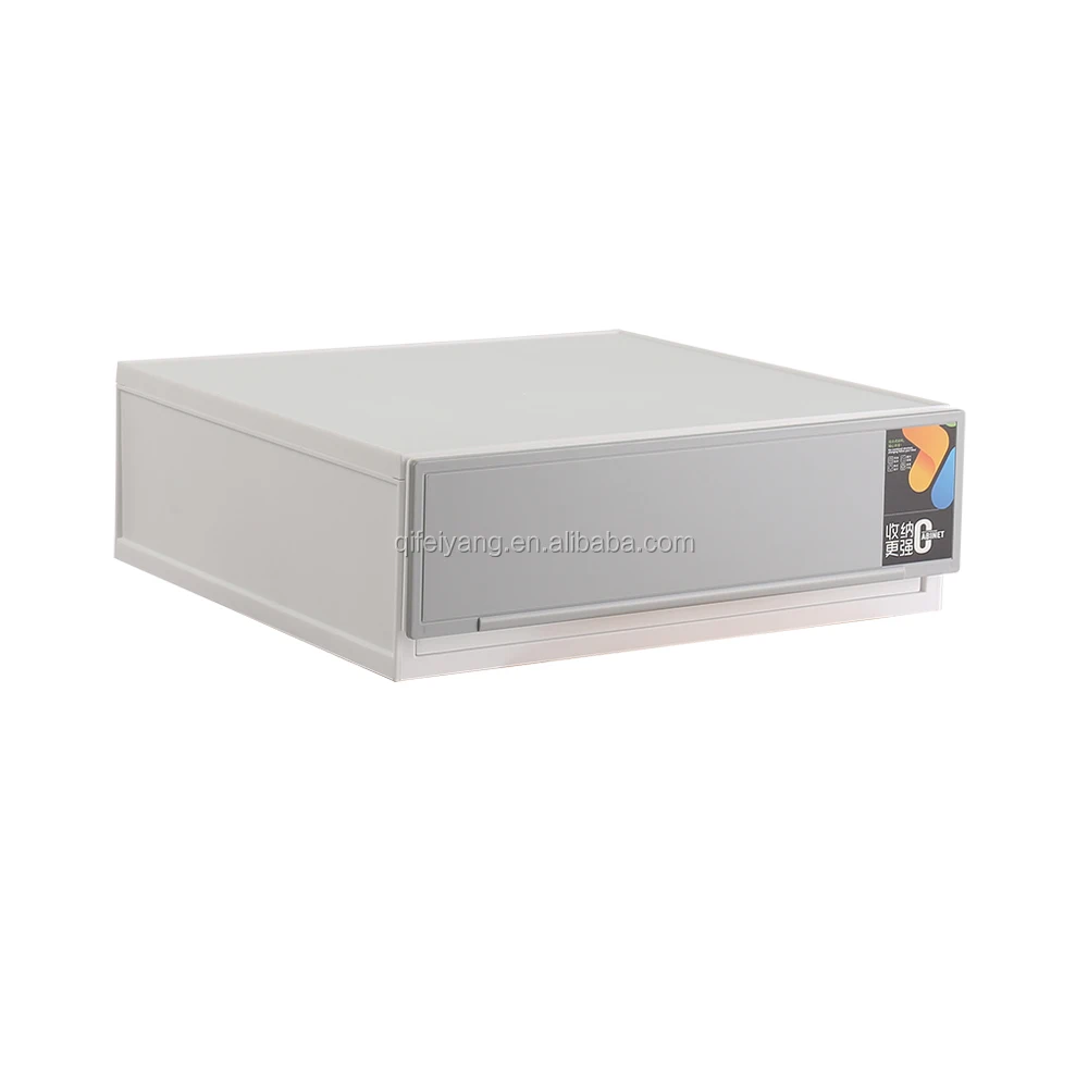 
Plastic storage box with compartment 