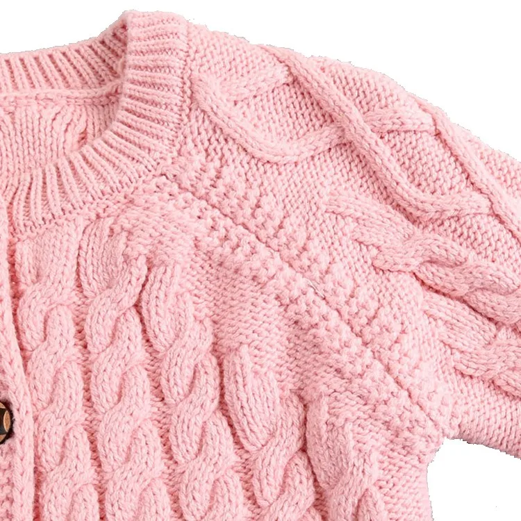 Factory OEM 100% cotton baby Girls clothing knit sweater design