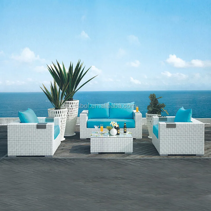 Wholesale Modern Garden Rattan Sofa Set for High-end Villa House Outdoor Wicker Furniture HFA-025