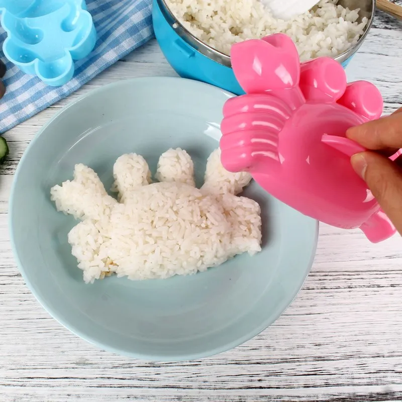 
Lovely Cute 3D DIY Chicken Bear Kawaii Sushi Curry Rice Mould Rice Ball Maker for Kids 