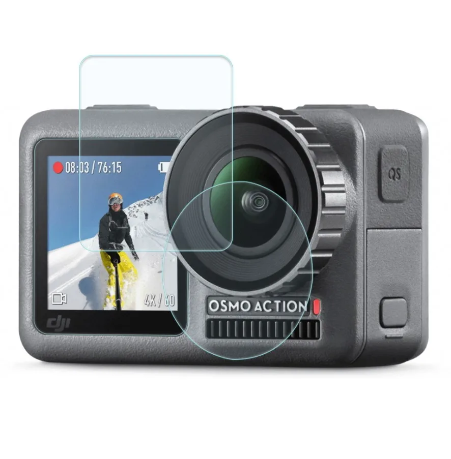 9H tempered glass screen protector for DJI Osmo pocket / Osmo Action 2  tempered glass screen protector len camera