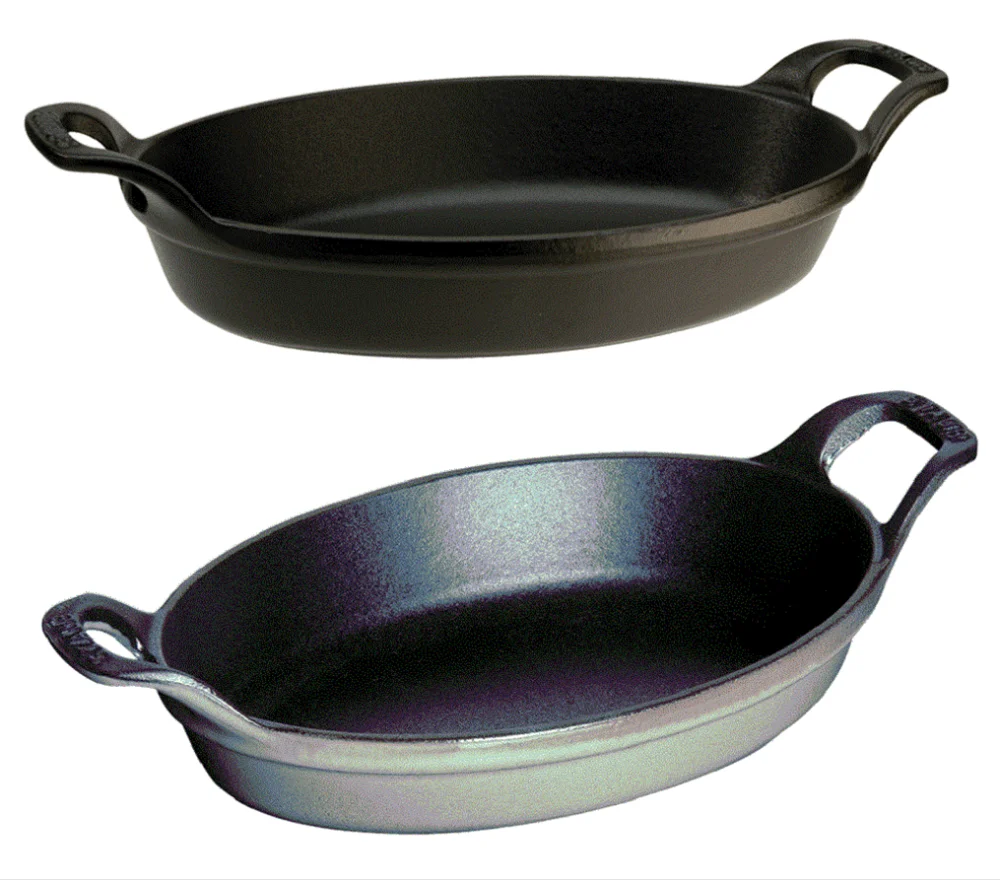 Best Cast Iron Fish Pan Serving Dish Oval Oven Roasting
