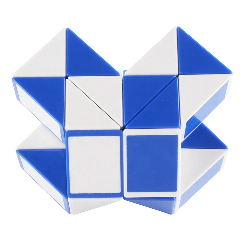 24pcs 48.5x2.8x2cm OEM folding magic snake ABS plastic puzzle toys for kids