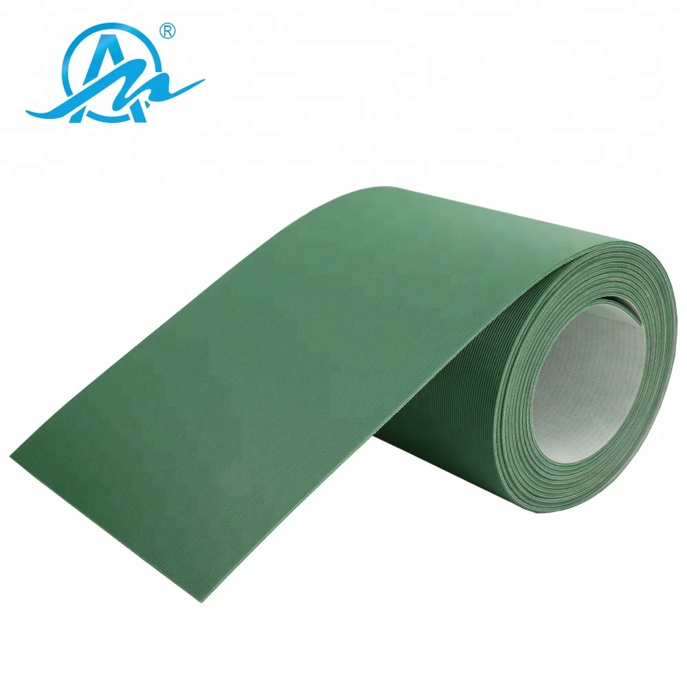 AIMAI Индивидуальные маслостойкой зеленый ПВХ Продольный рубчик конвейера