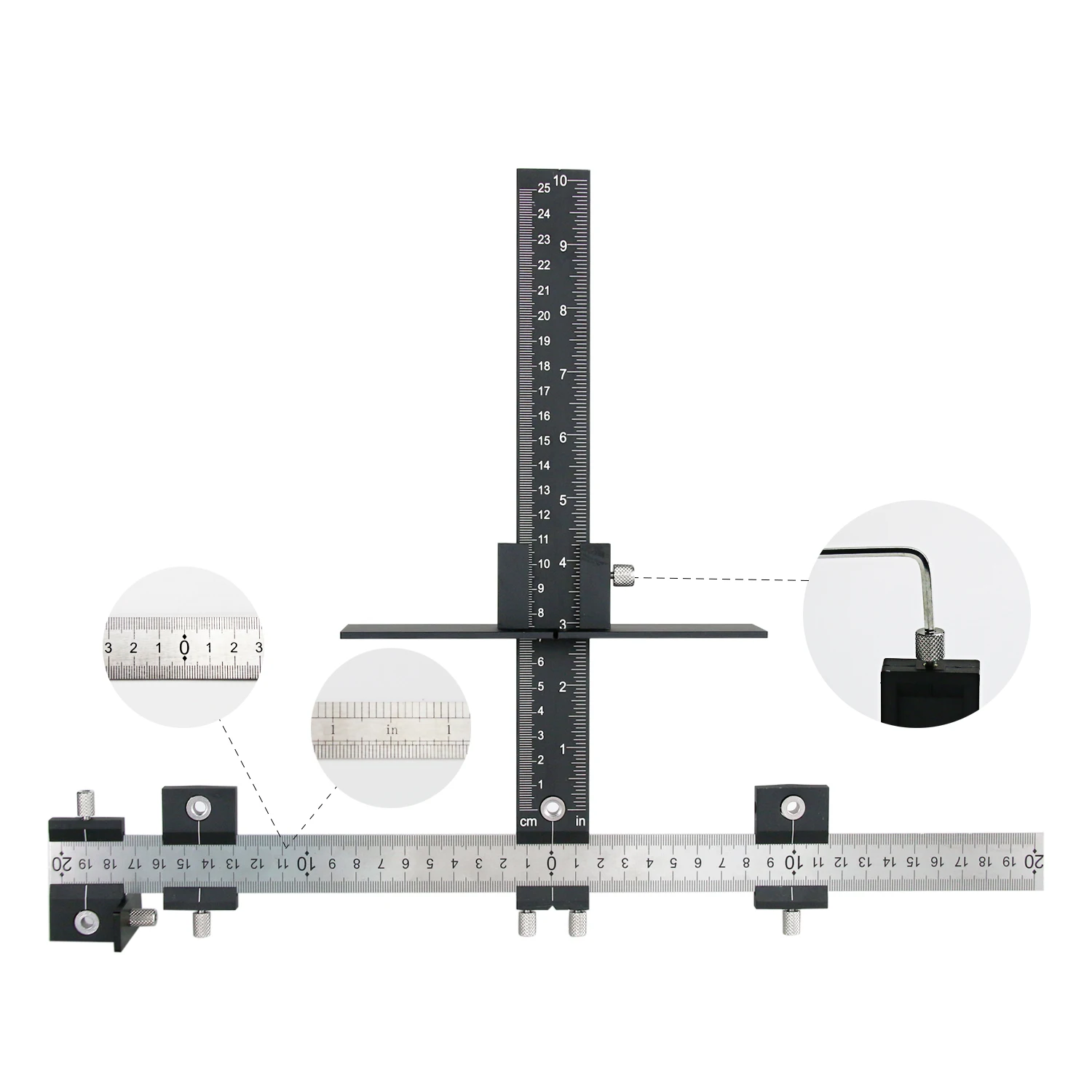 Фурнитура для шкафа с направляющей для сверления 4 мм/5 мм, дверная ручка шкафа, направляющая для зажима ящика