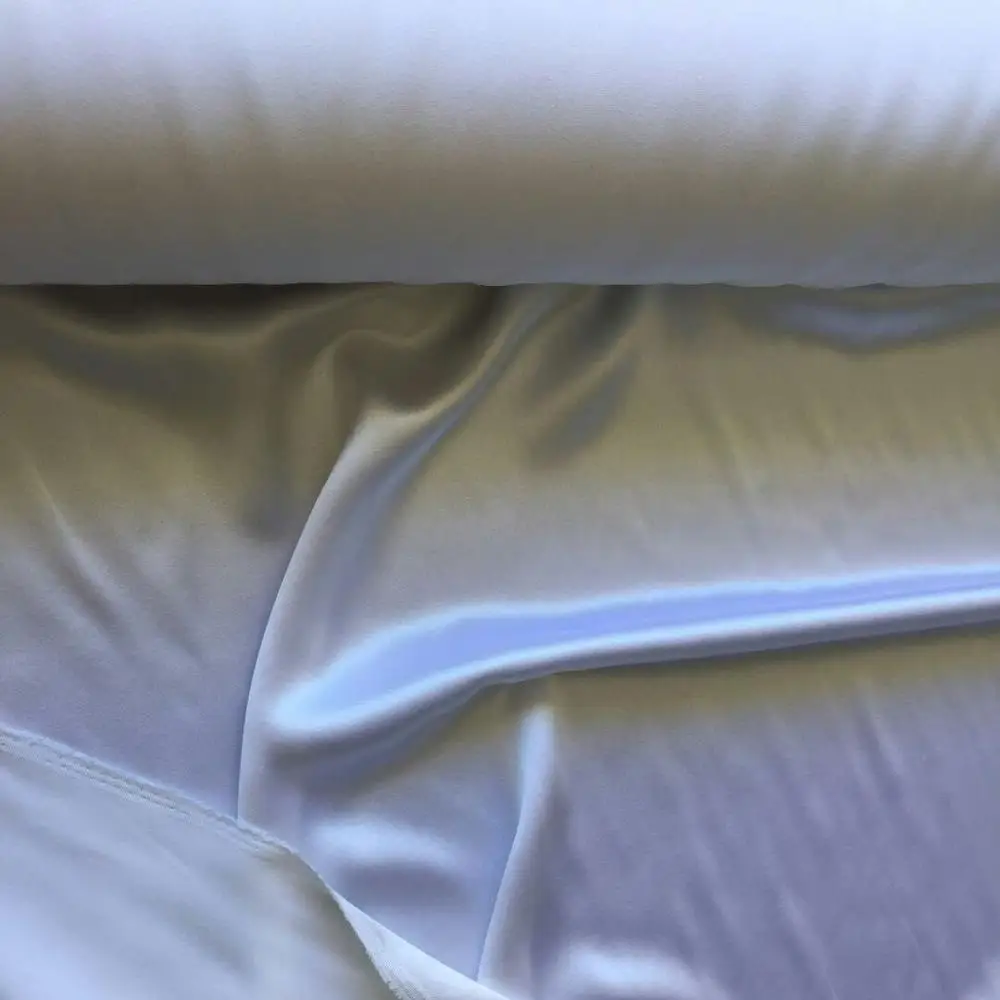 
bleached white silk crepe charmeuse satin fabric 
